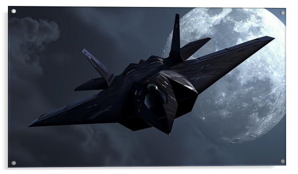 Lockheed F-117 Nighthawk Acrylic by Airborne Images
