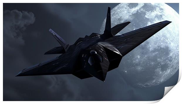 Lockheed F-117 Nighthawk Print by Airborne Images