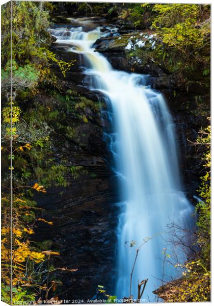 The Falls of Moness Canvas Print by Ken Hunter