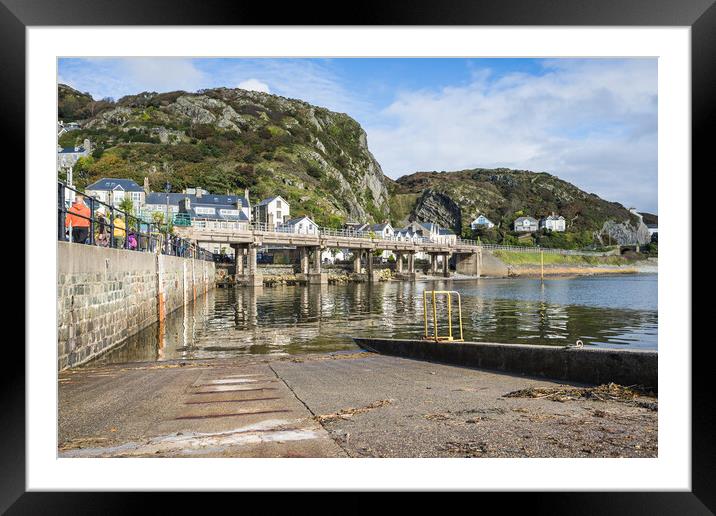 Barmouth Harbour slipway Framed Mounted Print by Jason Wells