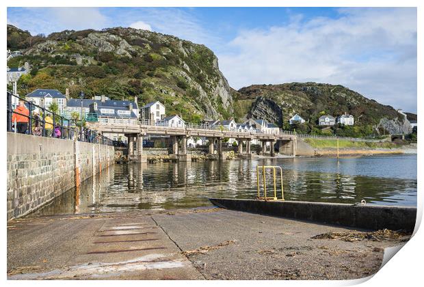 Barmouth Harbour slipway Print by Jason Wells