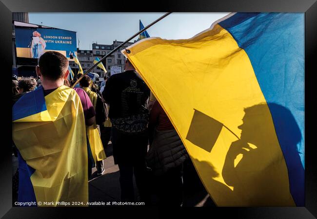London Stands with Ukraine #1 Framed Print by Mark Phillips