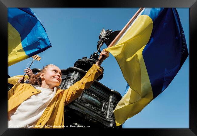 London Stands With Ukraine #2 Framed Print by Mark Phillips