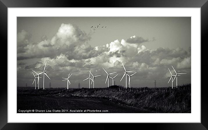 Powered by wind Framed Mounted Print by Sharon Lisa Clarke