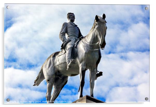 General William Tecumseh Sherman Equestrian Civil War Memorial P Acrylic by William Perry