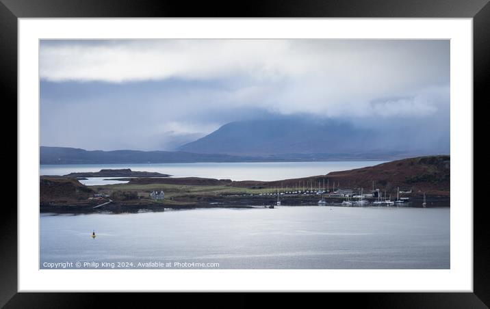 Isle of Kerrera from Oban, Scotland Framed Mounted Print by Philip King