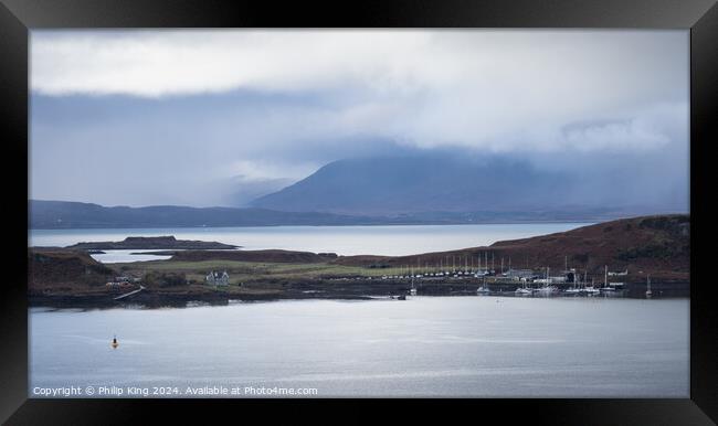 Isle of Kerrera from Oban, Scotland Framed Print by Philip King