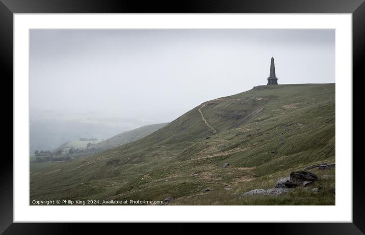 Stoodley Pike, West Yorkshire Framed Mounted Print by Philip King