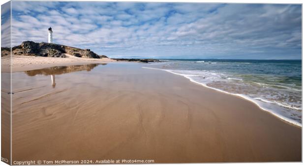 Covesea Caves Beach, Lossiemouth Canvas Print by Tom McPherson