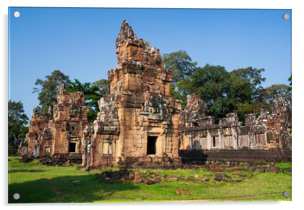 Prasat Suor Prat In Angkor Thom, Cambodia Acrylic by Artur Bogacki