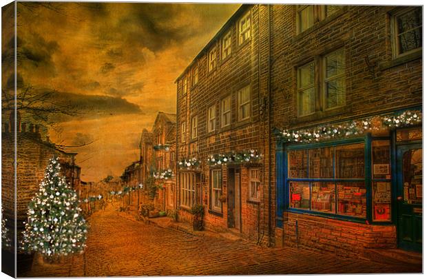 High Strret Haworth Canvas Print by Irene Burdell