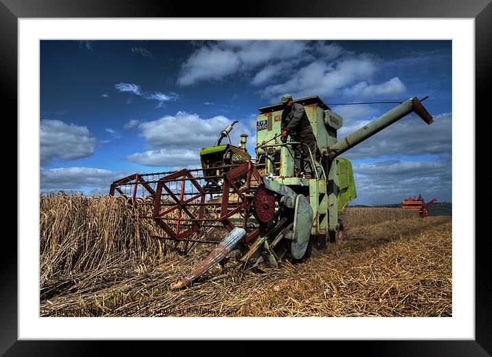 a touch of Claas Framed Mounted Print by Rob Hawkins