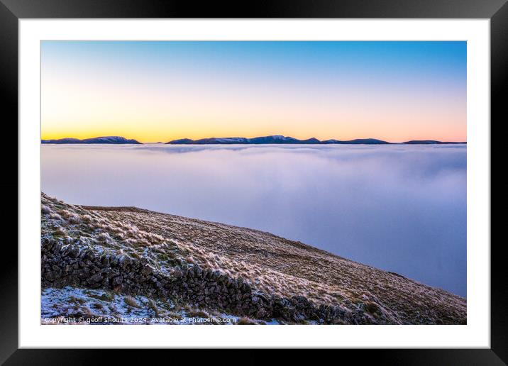 Lake District Inversion ,I Framed Mounted Print by geoff shoults