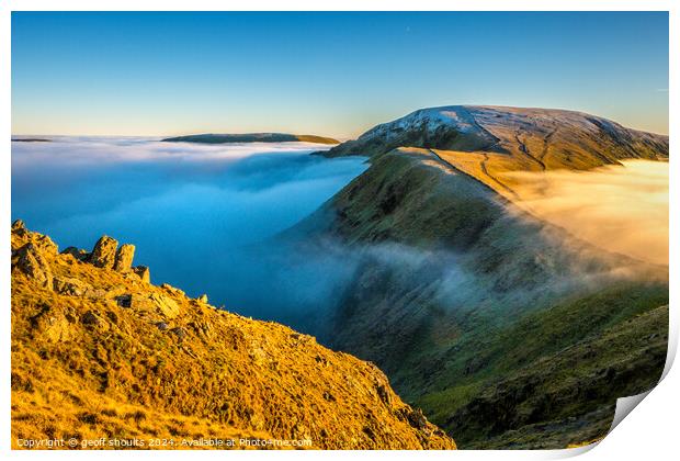 Lake District Inversion, II Print by geoff shoults