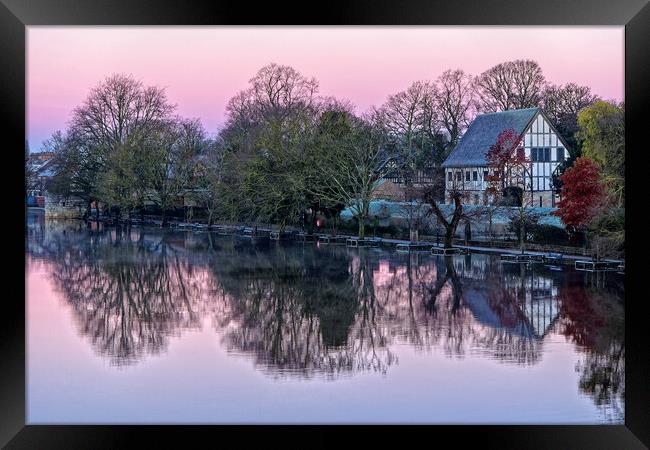 Morning Light on The River Ouse, York Framed Print by Darren Galpin