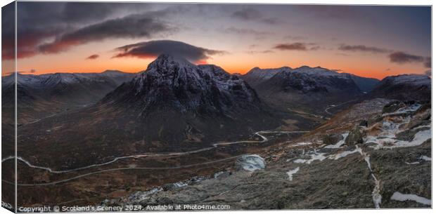 Glencoe Scotland. Canvas Print by Scotland's Scenery