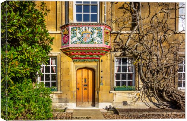 Christs College Cambridge - The Masters Lodge Canvas Print by Keith Douglas
