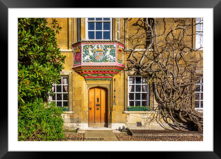 Christs College Cambridge - The Masters Lodge Framed Mounted Print by Keith Douglas
