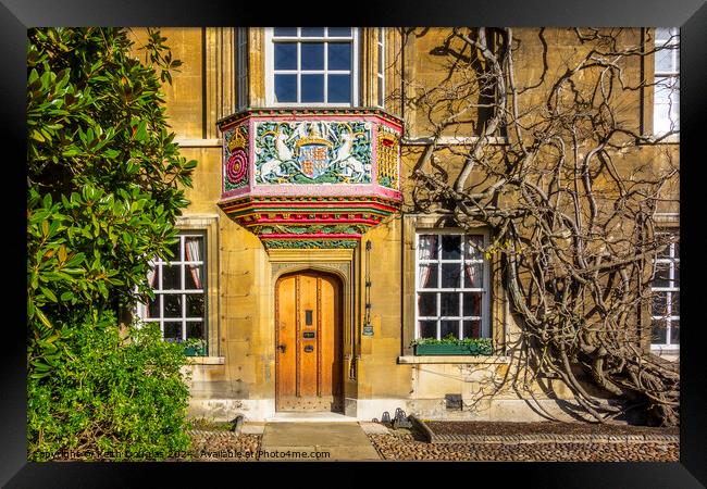 Christs College Cambridge - The Masters Lodge Framed Print by Keith Douglas