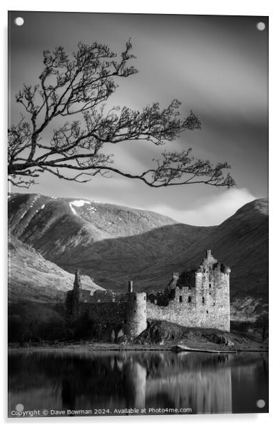 Kilchurn Castle Acrylic by Dave Bowman