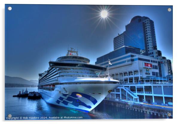 Cruiseship starburst  Acrylic by Rob Hawkins