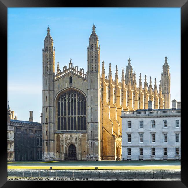 Kings College in Cambridge  Framed Print by Keith Douglas