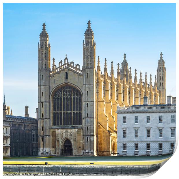 Kings College in Cambridge  Print by Keith Douglas