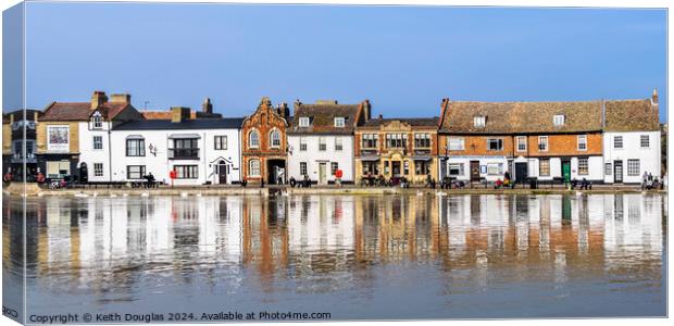 The Quay in St Ives, Cambridgeshire Canvas Print by Keith Douglas