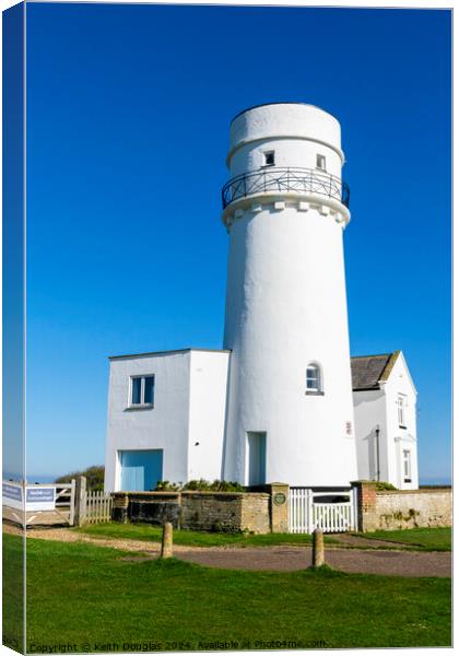 Old Hunstanton Lighthouse Canvas Print by Keith Douglas