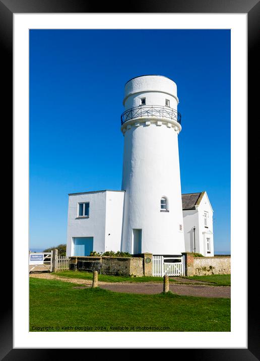 Old Hunstanton Lighthouse Framed Mounted Print by Keith Douglas