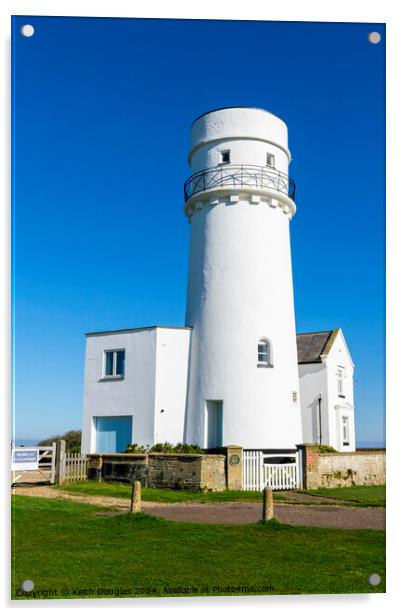 Old Hunstanton Lighthouse Acrylic by Keith Douglas