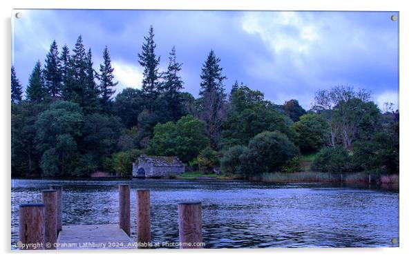 Windermere Lake District Acrylic by Graham Lathbury