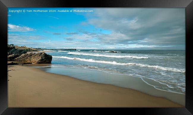 Hopeman East Beach Framed Print by Tom McPherson