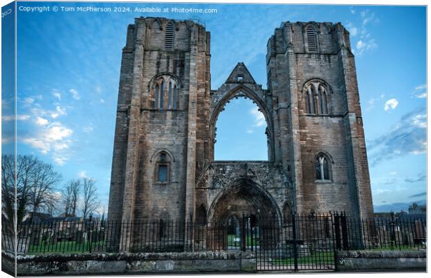 Elgin Cathedral, Moray Canvas Print by Tom McPherson