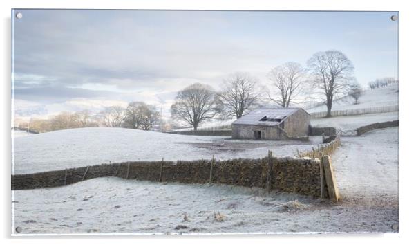 Yorkshire Winter Acrylic by Simon Wrigglesworth