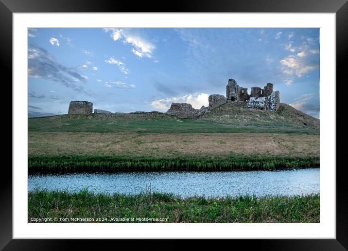 Duffus Castle and Moat Framed Mounted Print by Tom McPherson