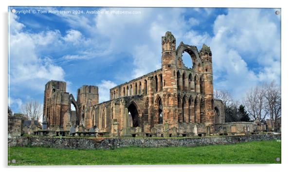Elgin Cathedral Ruins Acrylic by Tom McPherson