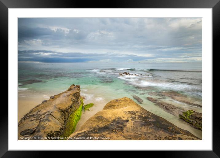 Pointing To The Sea Framed Mounted Print by Joseph S Giacalone
