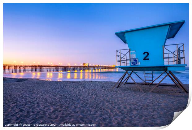 Number 2 At Dawn - Oceanside, California Print by Joseph S Giacalone