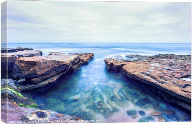 Secluded - La Jolla Coast Canvas Print by Joseph S Giacalone