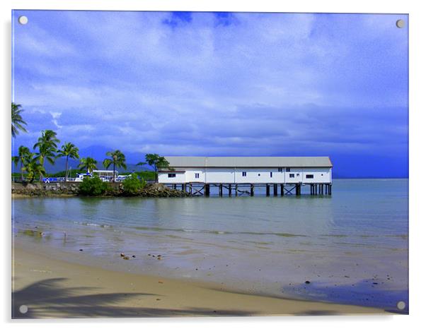 Beach at Port Douglas, N. Queensland Acrylic by Ali Kernick