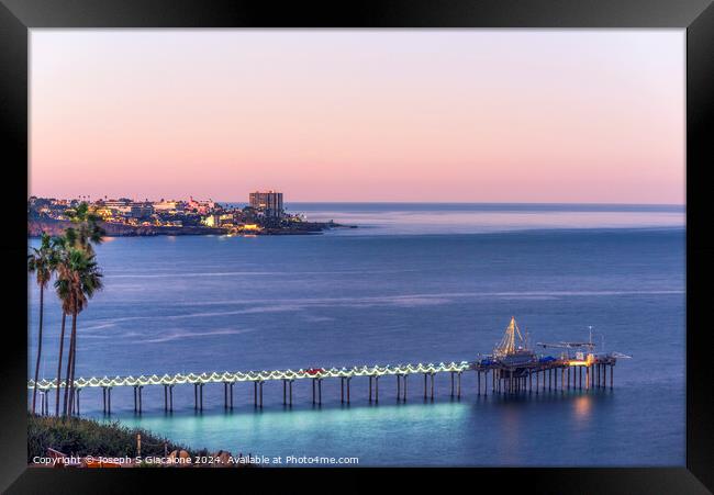 Holidays In La Jolla Framed Print by Joseph S Giacalone