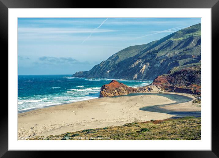 Little Sur and Big Sur Framed Mounted Print by Joseph S Giacalone