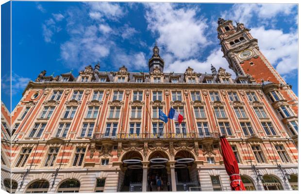 Chambre de commerce at Lille, France Canvas Print by Chun Ju Wu