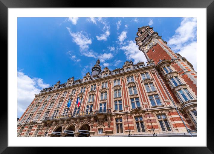 Chambre de commerce at Lille, France Framed Mounted Print by Chun Ju Wu