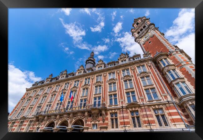 Chambre de commerce at Lille, France Framed Print by Chun Ju Wu