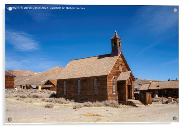 The Haunting Abandoned Bodie Town Acrylic by Derek Daniel