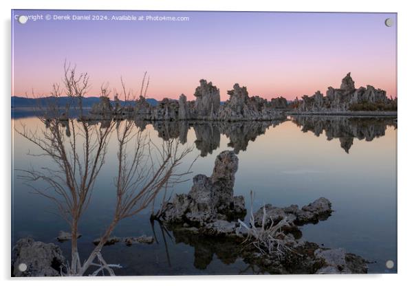 Sunset at Mono Lake Acrylic by Derek Daniel