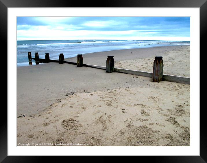 Barmouth beach in October, Wales. Framed Mounted Print by john hill