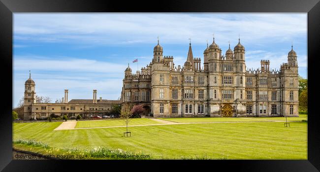 Burghley House, Stamford Framed Print by Keith Douglas